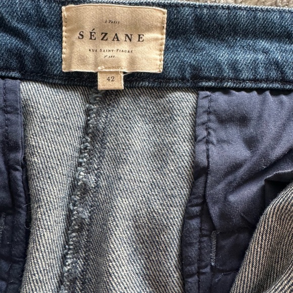 Sezane Martin denim trousers size 42/US10 - Picture 9 of 10